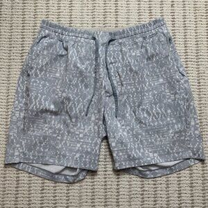 Lululemon Bowline Athletic Shorts Mens XL Super Structure Blue Cast Mesh Stretch